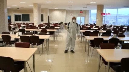 BURDUR MAKÜ'de dezenfekte çalışması