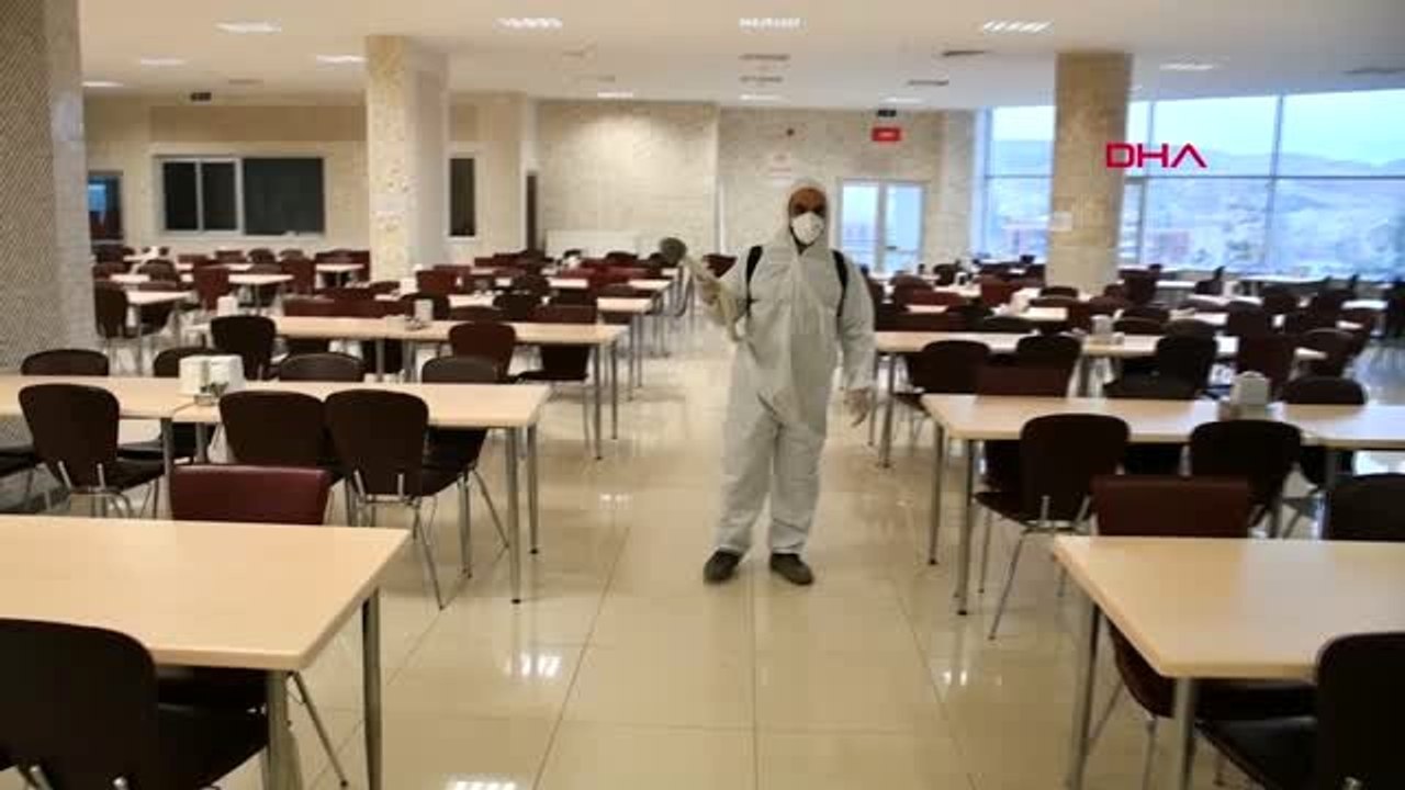 BURDUR MAKÜ'de dezenfekte çalışması