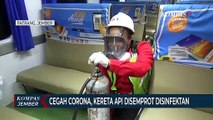 Cegah Corona, Kereta Api Disemprot Disinfektan