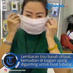 Salgınlardan korunmak için evde maske yapma videosu hazırlandı