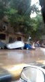 قارئ يشارك بفيديو لتساقط الأمطار فى شارع السودان بالجيزة