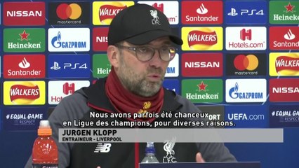 Klopp : "Nous avons parfois été chanceux en ligue des champions"