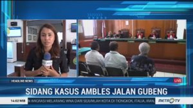 6 Terdakwa Kasus Jalan Gubeng Ambles Hadapi Sidang Vonis
