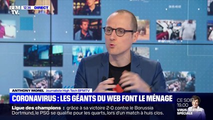Coronavirus : les géants du web font le ménage - 12/03