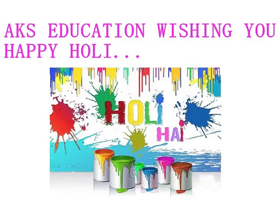 aks education wishing you happy holi2020