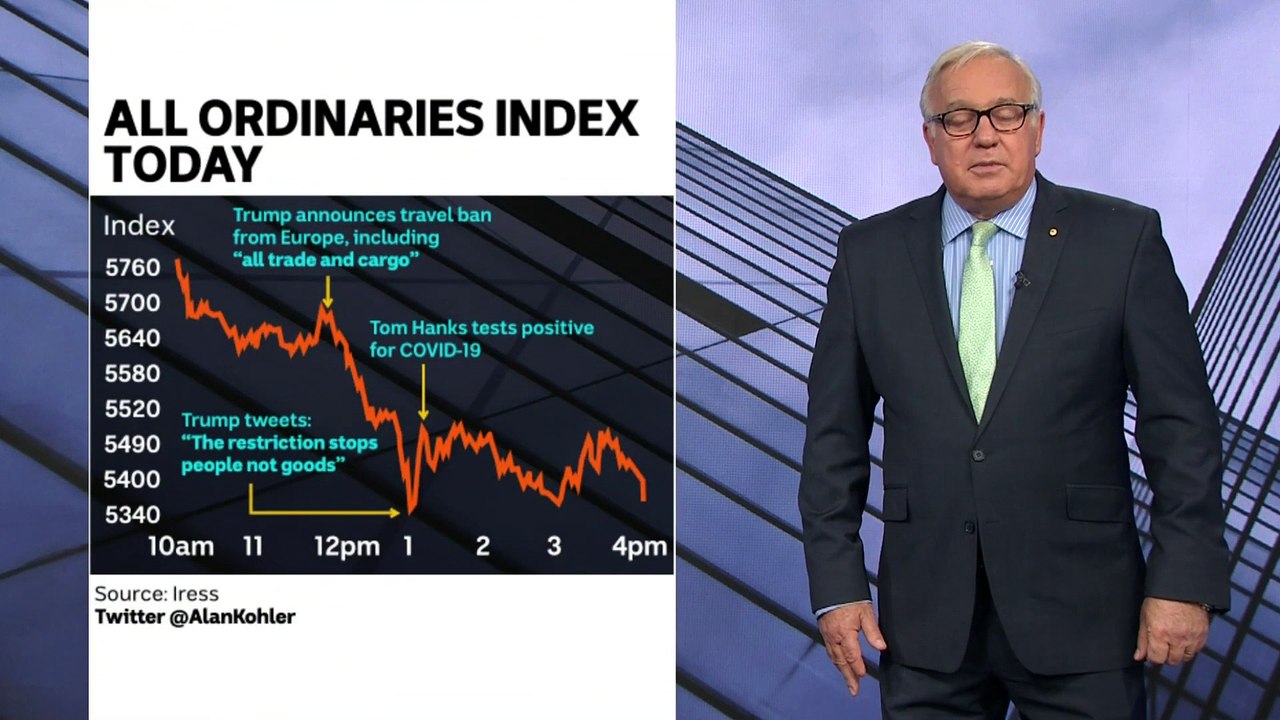 ASX plunges further after US announces Europe travel ban - ABC News