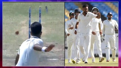 Jayadev Unadkat Loses His Cool In Ranji trophy Final Breaks Middle Stump