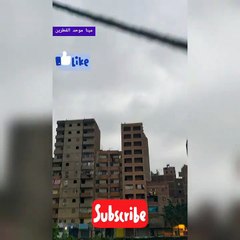 صوت الرعد شديد جدا لدرجة انه شغل اجهزة الإنذار