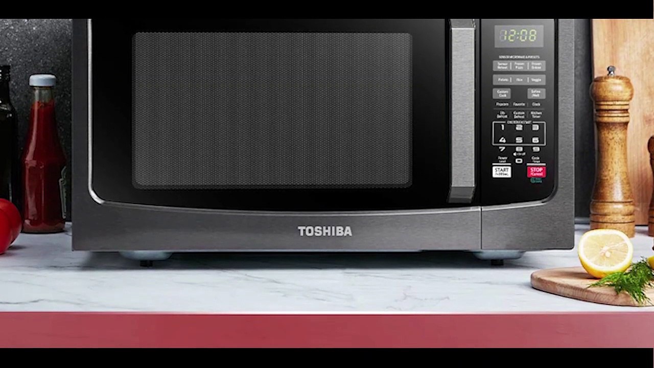 Toshiba EM131A5C-BS Microwave Oven with Smart Sensor,