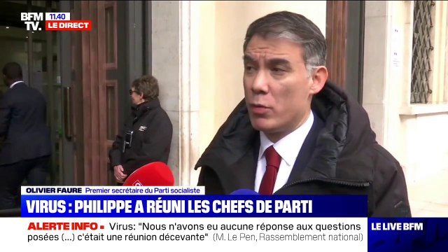 Virus: pour Olivier Faure, derrière l'urgence sanitaire, il y aura une urgence économique et sociale