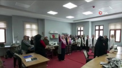 İstiklal Marşı'nı okuyarak klip çektiler