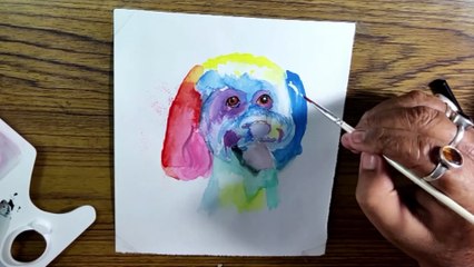 #5 Custom Dog water colour | FINE ART KOLKATA