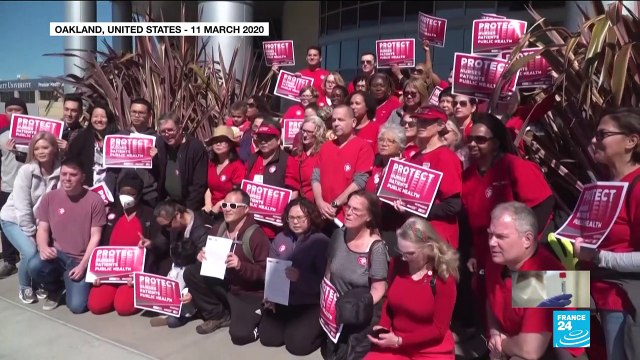 Coronavirus pandemic in the US: Nurses stage protests to call for better protection against virus