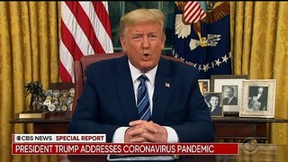 Watch live- Trump addresses the country over coronavirus response