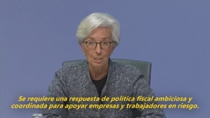 Lagarde pide una respuesta de política fiscal y no tranquiliza a mercados