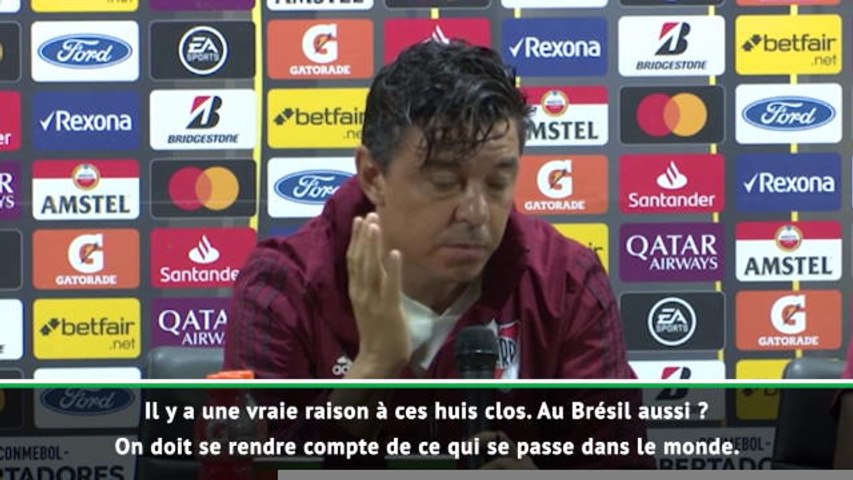 Marcelo Gallardo : ''Jouer à huis clos, c'est horrible !''