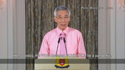 THN TV24 13 PM Lee Hsien Loong on the COVID-19 situation in Singapore on 12 March 2020