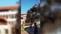 Üniversite bahçesindeki kulübede çıkan yangın söndürüldü - İSTANBUL