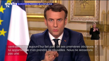 Emmanuel Macron: "Nous ne laisserons pas une crise financière et économique se propager"