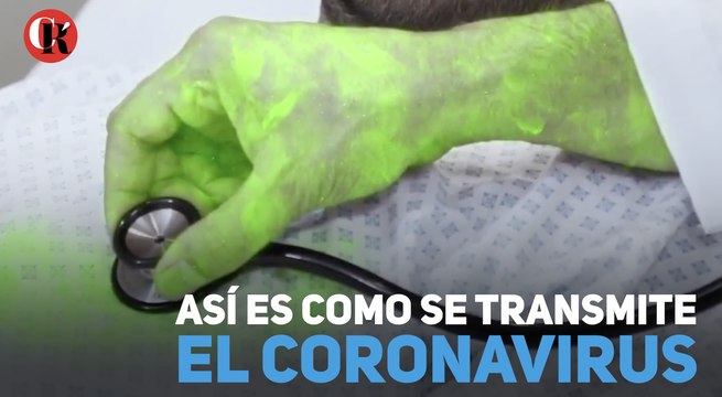 Así es como se transmite el coronavirus
