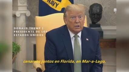 Trump se reunió con portavoz de Bolsonaro pero no le preocupa tener COVID-19