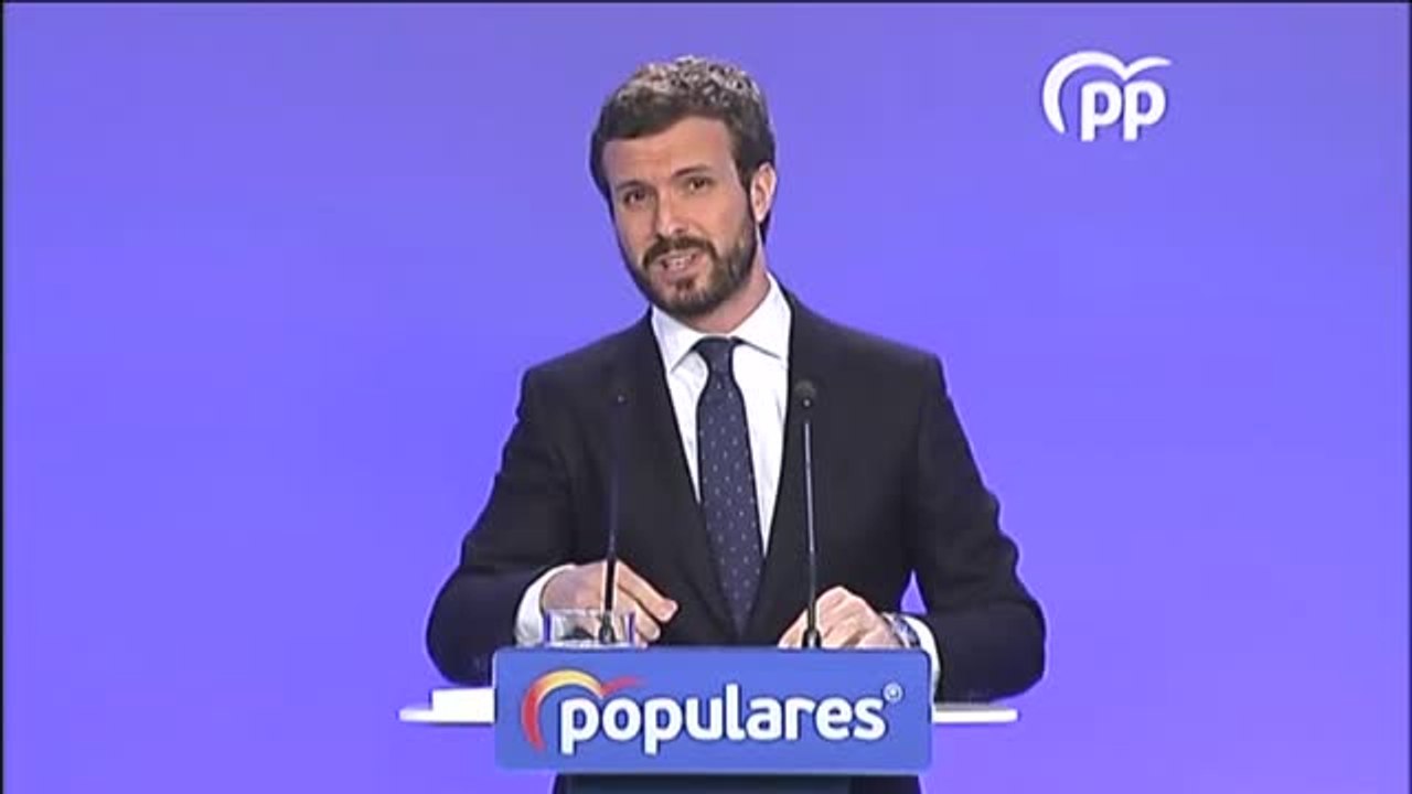 Casado sobre la gestión del PSOE: "El coronavirus no se va a detener con sugerencias"
