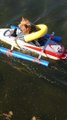 Yorkie Loves to Go Boating