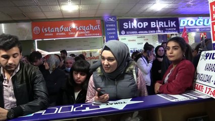 Otogarlarda tatil yoğunluğu - KASTAMONU/TOKAT