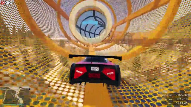 GTA 5 - Stunts Race Canyon Crossing Impossible Stunts Car Game Pc GamePlay