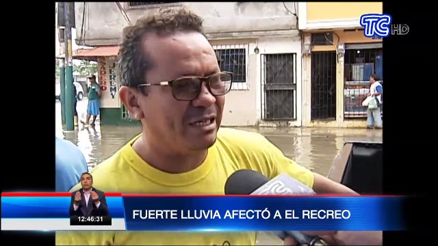 Varias etapas en el Recreo del cantón Durán están anegadas por las intensas lluvias