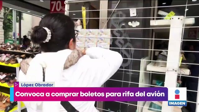 López Obrador convoca a comprar boletos para la rifa del avión presidencial
