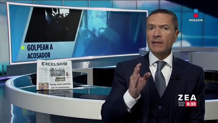 Presunto acosador es bajado a golpes de transporte público