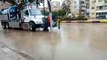 سحب تراكمات المياه من شوارع الخانكة مع استمرار هطول الأمطار فى القليوبية