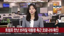 트럼프 만난 브라질 대통령 방미수행 측근 코로나19 확진