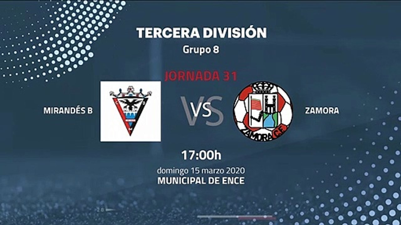 Previa partido entre Mirandés B y Zamora Jornada 31 Tercera División