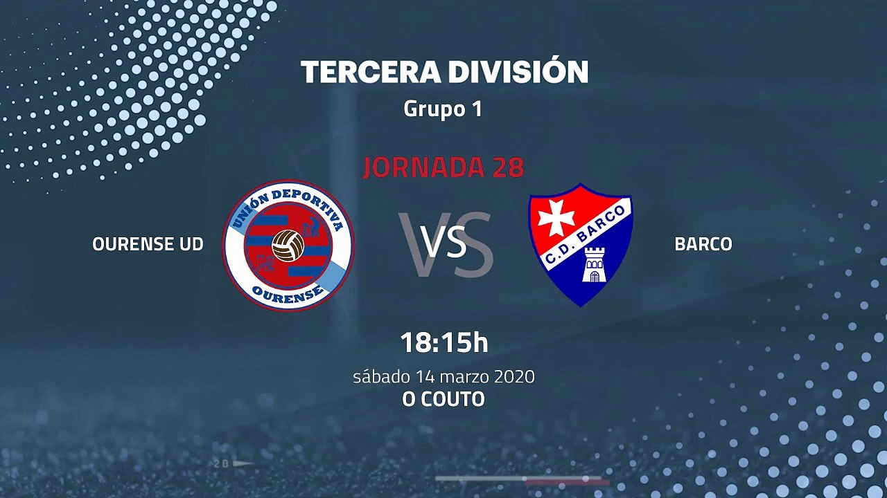 Previa partido entre Ourense UD y Barco Jornada 28 Tercera División