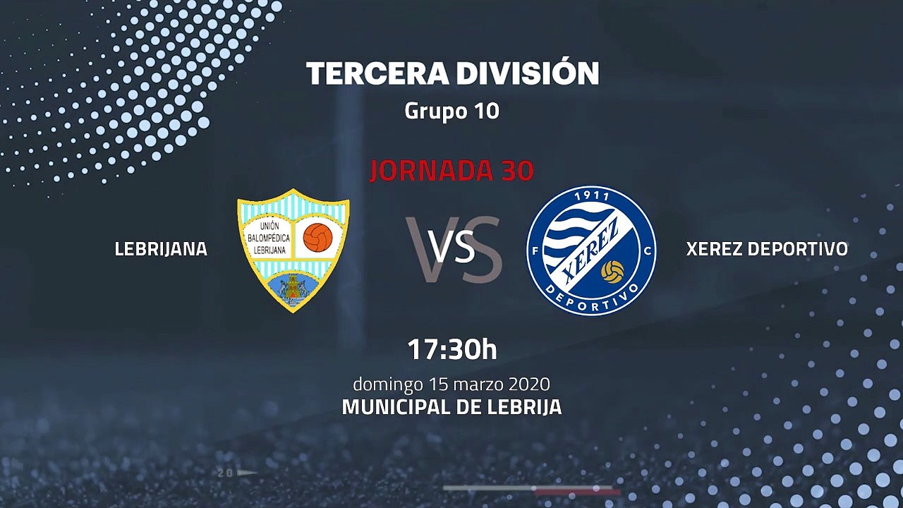 Previa partido entre Lebrijana y Xerez Deportivo Jornada 30 Tercera División