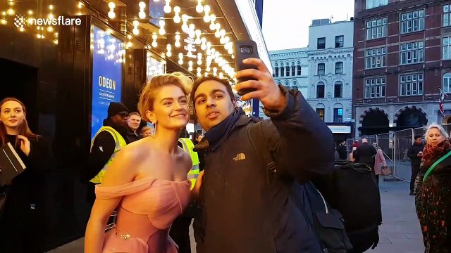 Ashley James and other celebrities arrive for the Mulan European film premiere in London