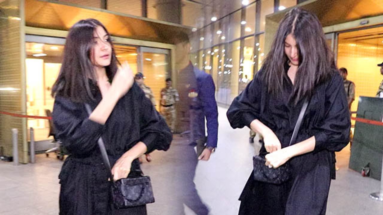 Anushka Sharma back to Mumbai after Goa Shoot; Watch Video | FilmiBeat