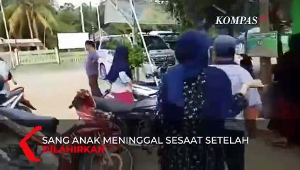Heboh! Warga Riau Bawa Jenazah Anak Naik Motor