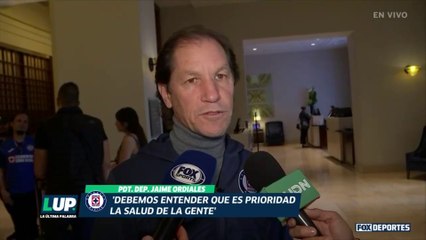 LUP: "La prioridad es la salud de la gente": Jaime Ordiales