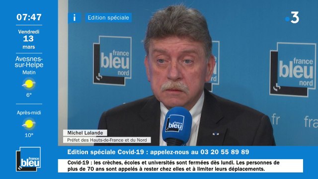 Coronavirus : On comte 34 cas dans le Nord, une dizaine dans le Pas-de-Calais dit le préfet des Hauts-de-France