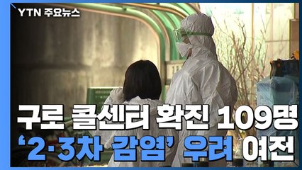 구로 콜센터 확진 109명...'2·3차 감염' 우려 여전 / YTN