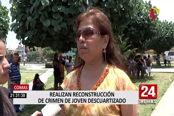 Comas: realizan reconstrucción de crimen de joven economista