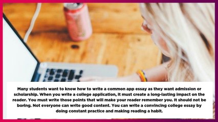 Best Ever Guide to Write a Common App Essay