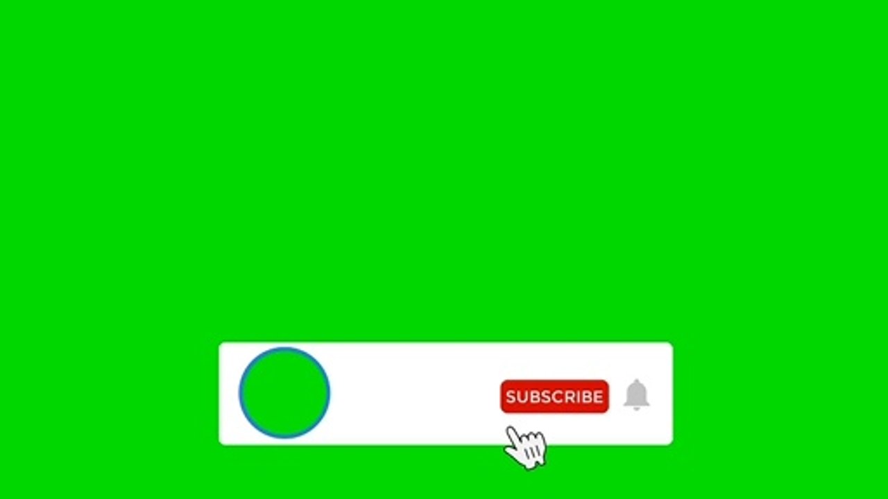 Green screen subscribe with music  no copyright and drop your logo