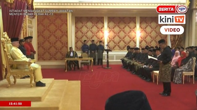 Istiadat Pelantikan dan Angkat Sumpah Jawatan Menteri Besar Perak Darul Ridzuan