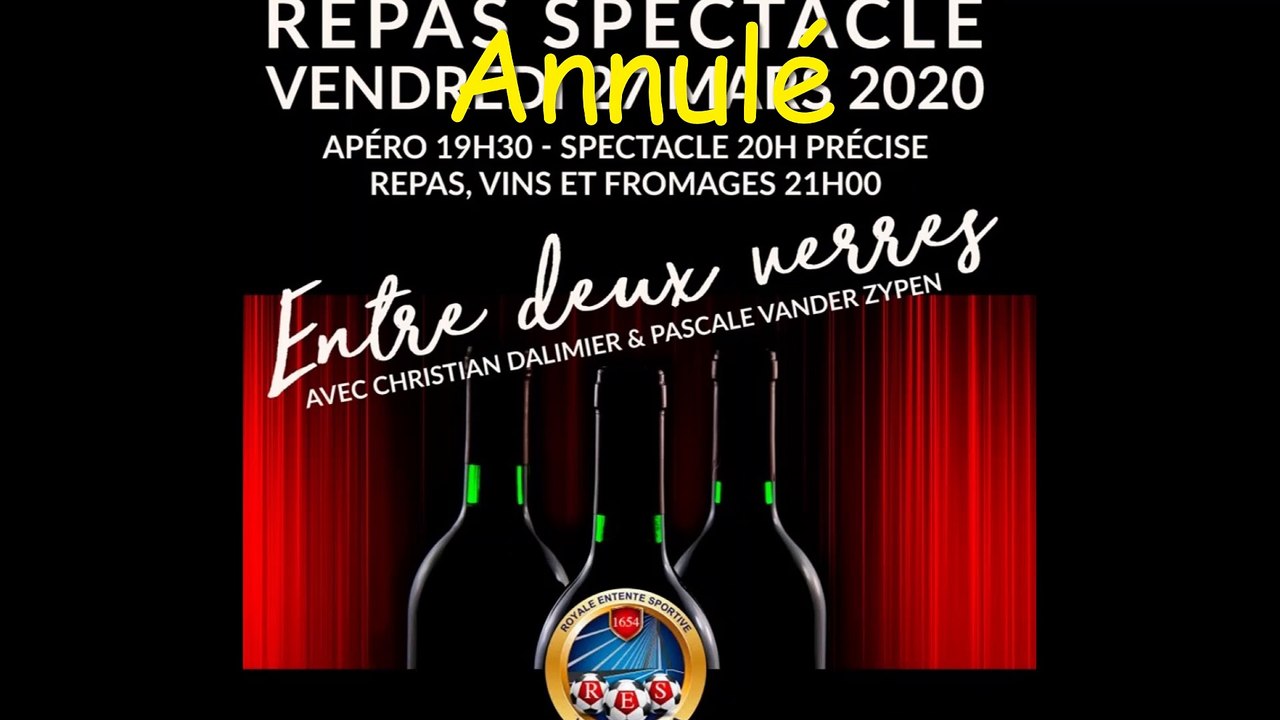 Annulation Souper Spectacle du 27 mars