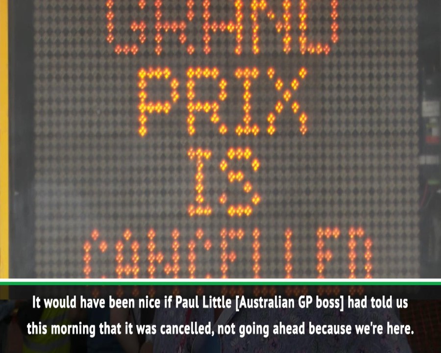 Fans react to Australian GP cancellation