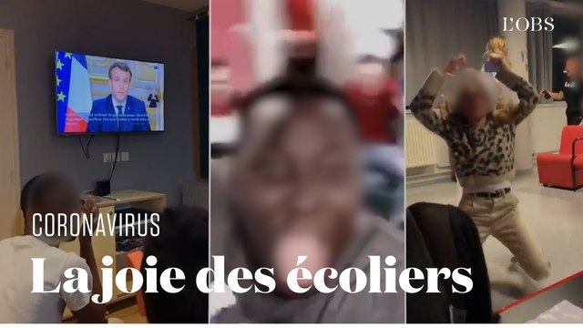 Fermeture des établissements scolaires contre le coronavirus : l'explosion de joie des écoliers